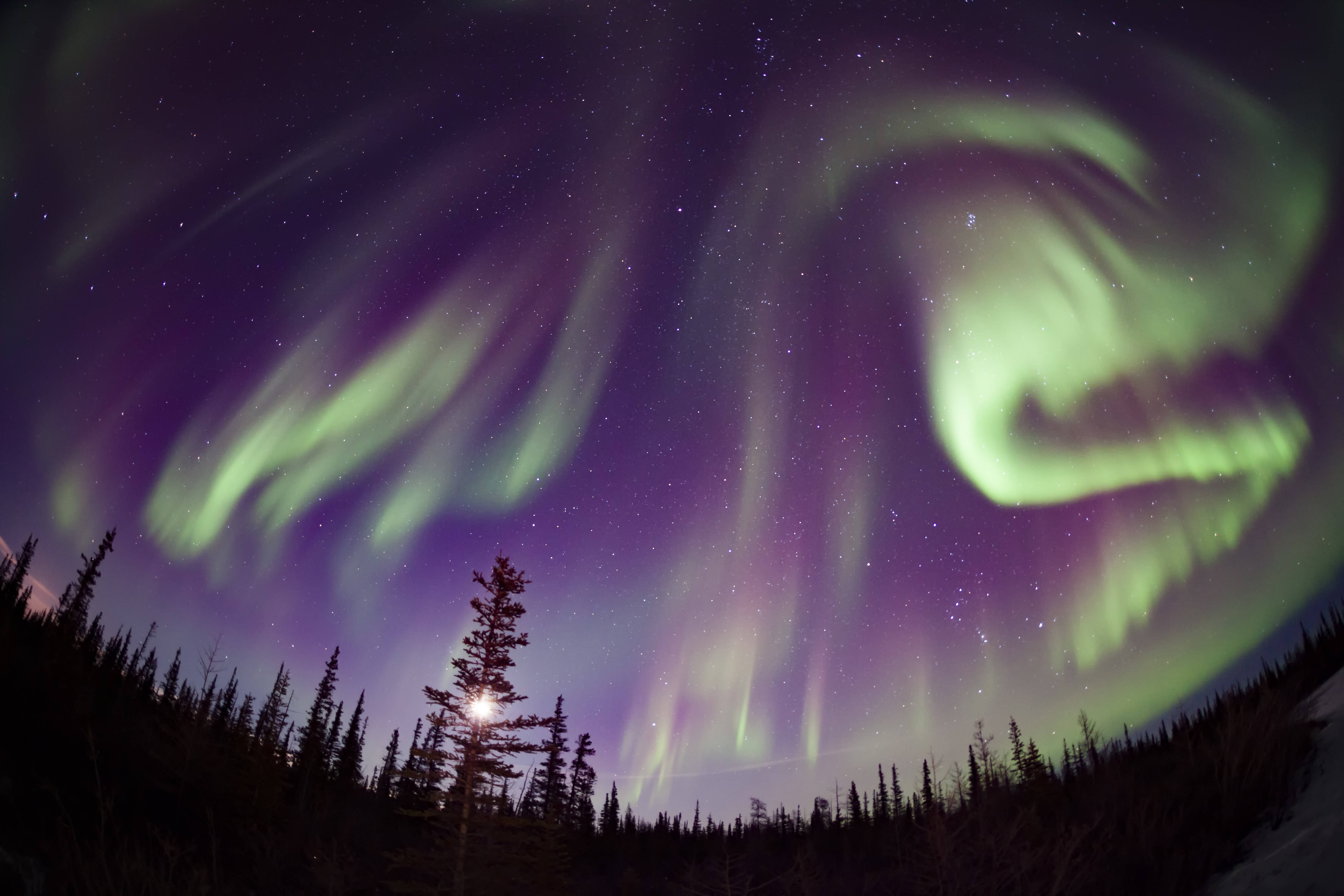 摄影图片欣赏：神秘梦幻的北极光