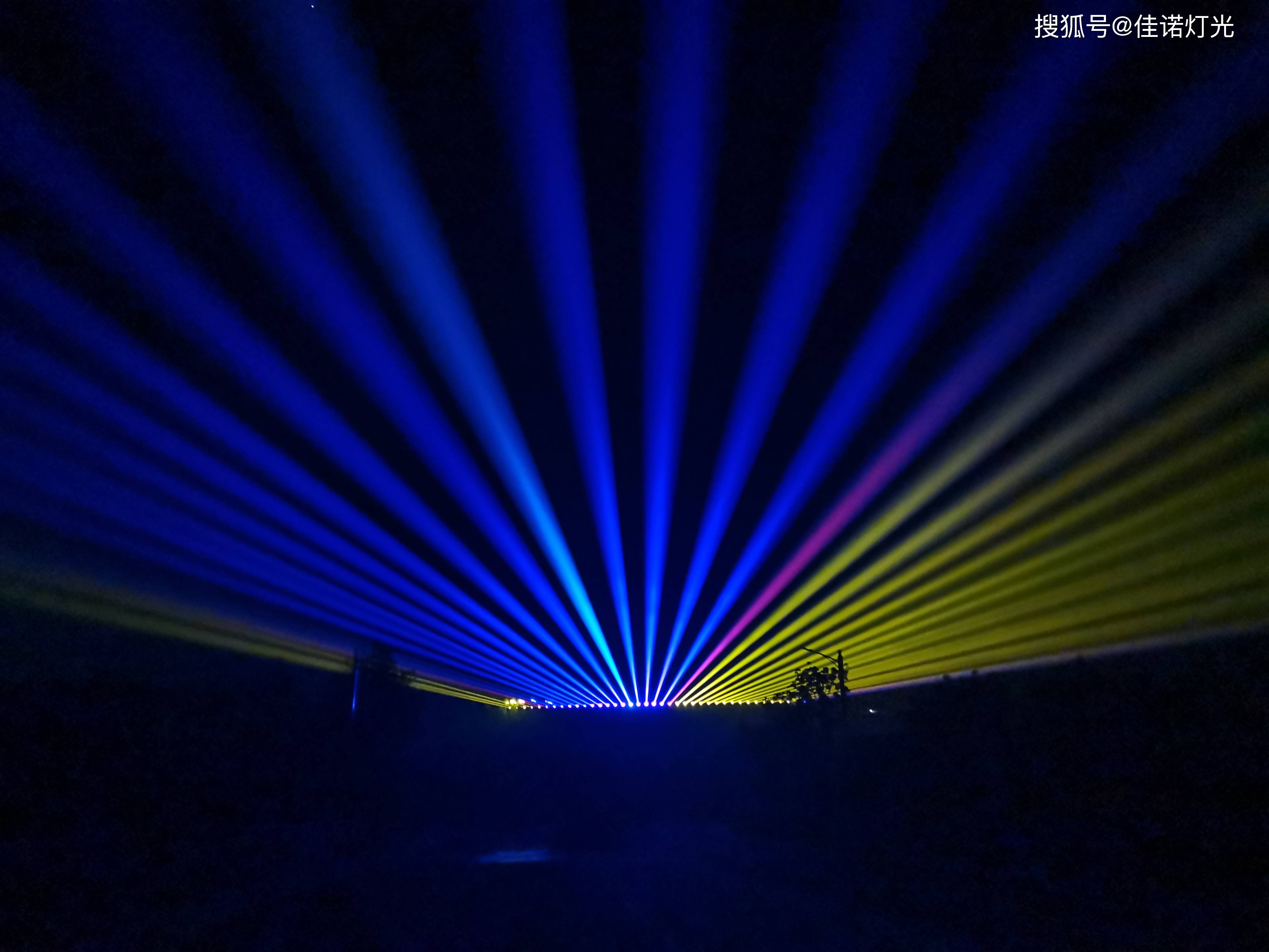 防水光束灯亮相桐柏山4a景区文旅灯光秀_太白_盘古_激光灯