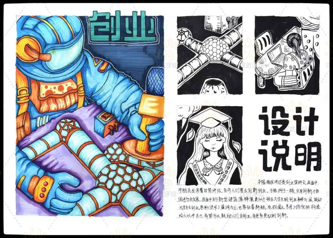 第09期丨中国地质大学视传考研手绘快题高分试卷_画面_设计_创业