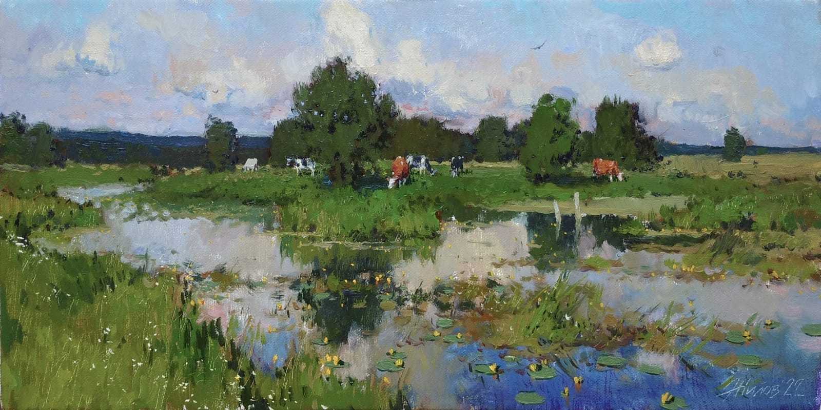 俄罗斯杰出画家 热洛夫.安德烈 写生作品_cm_布面_油画