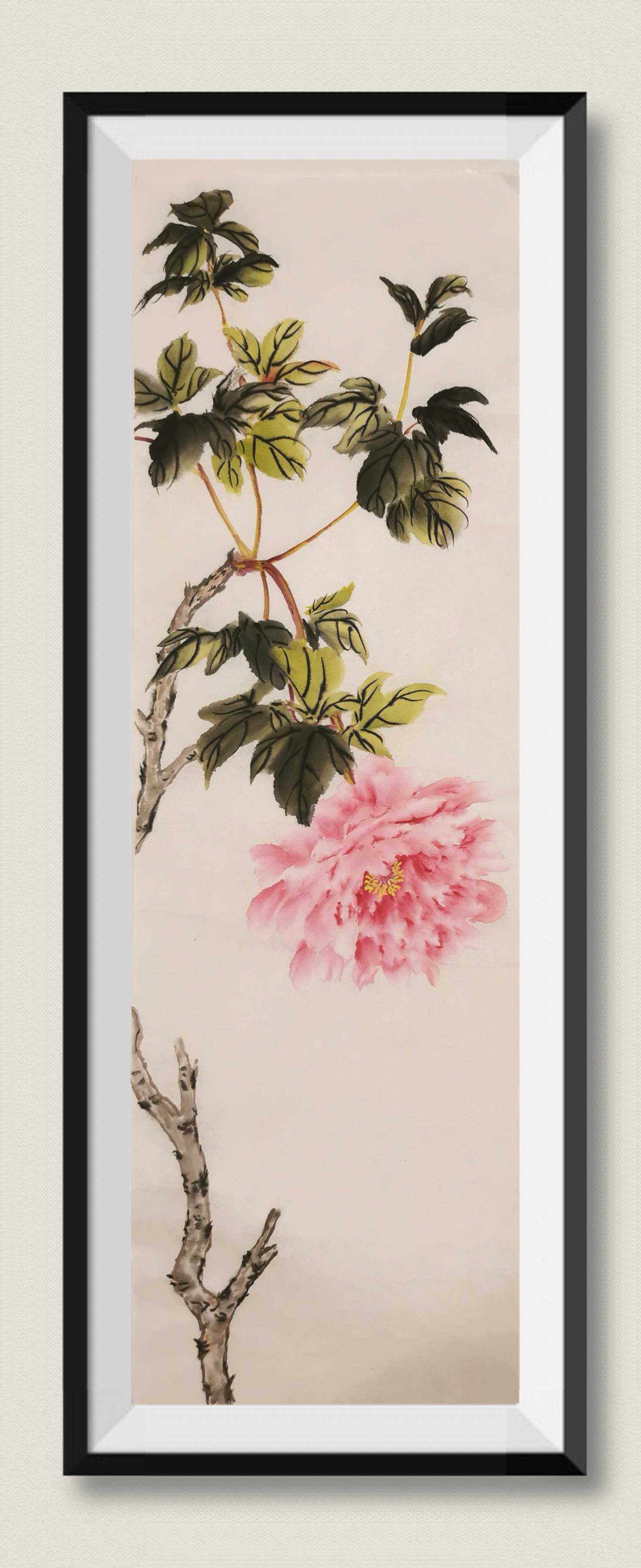 国画牡丹-小写意花鸟画-搜狐大视野-搜狐新闻