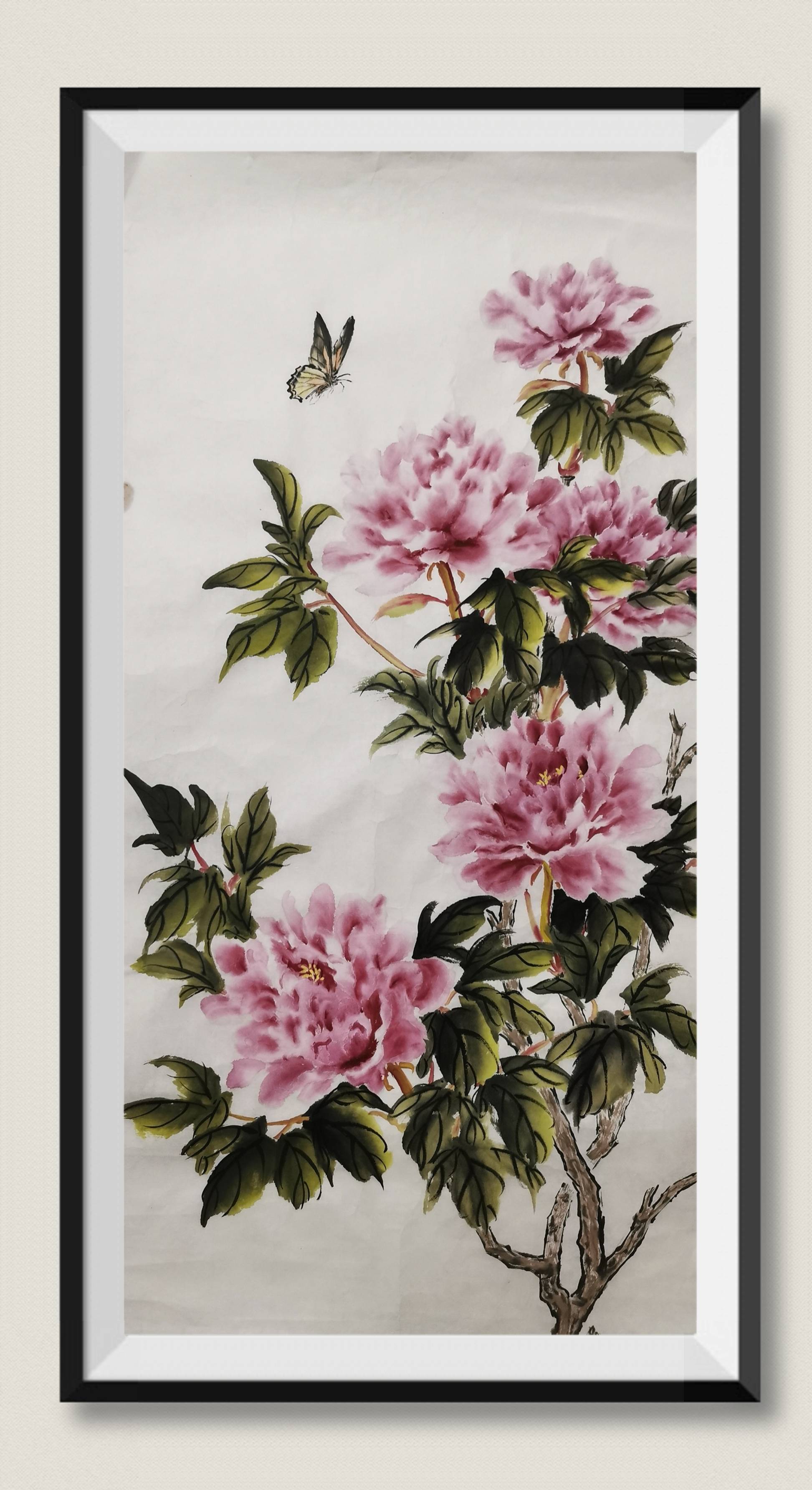 国画牡丹-小写意花鸟画-搜狐大视野-搜狐新闻
