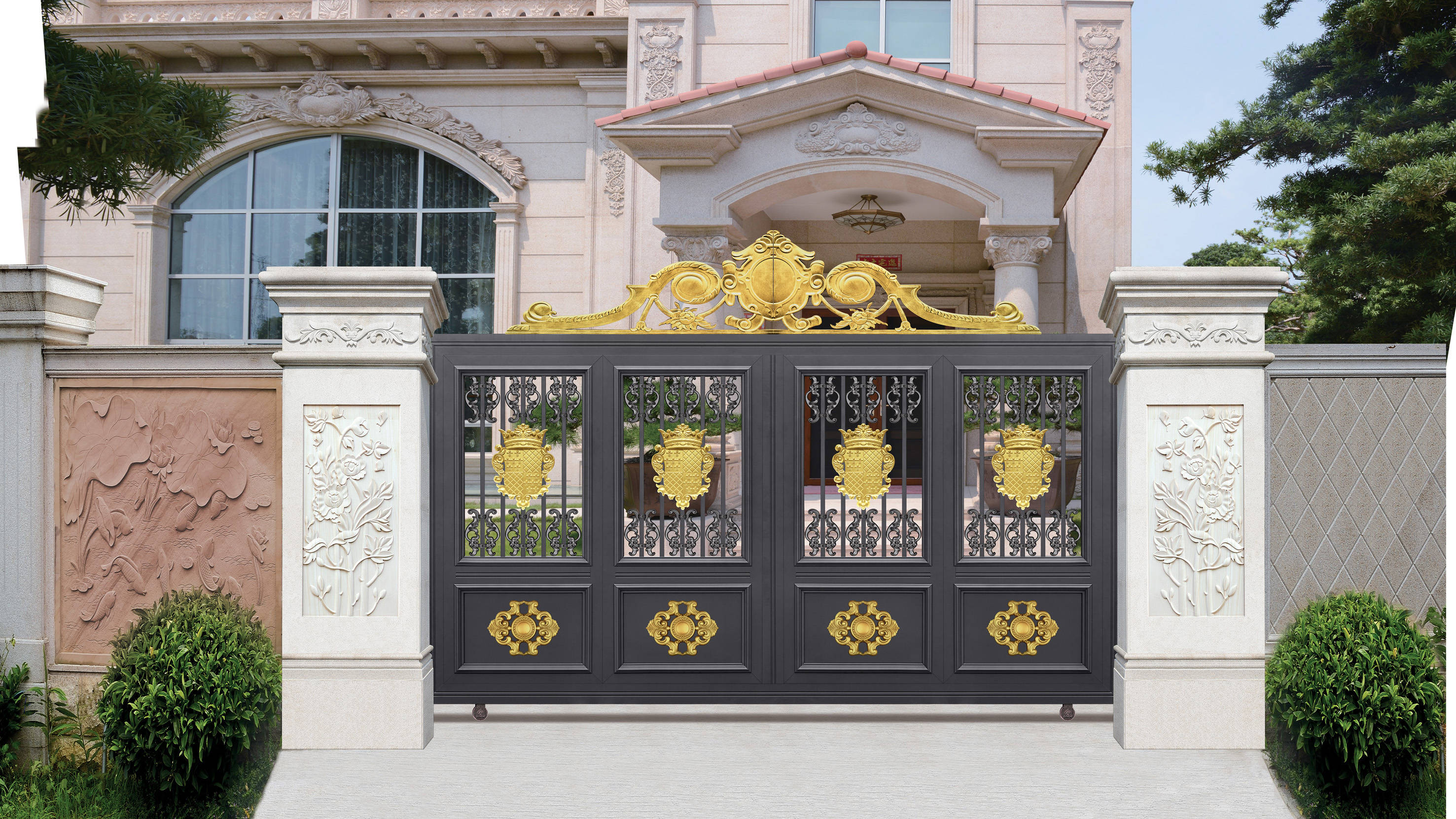 铝艺庭院门外观防潮怎么实行?_大门_装置_变化