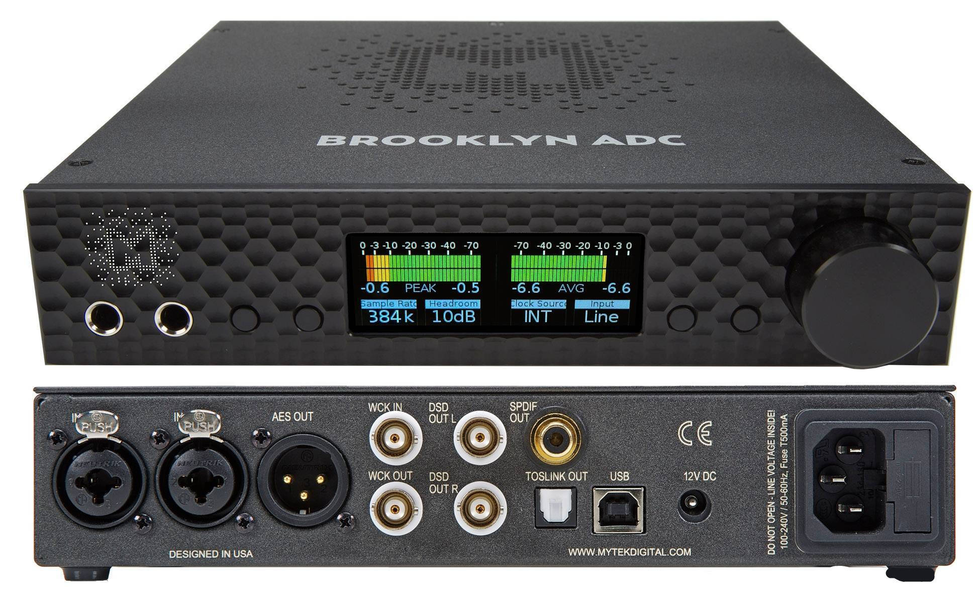 mytek brooklyn adc数模转换器 高端hifi发烧解码器声卡录音配音