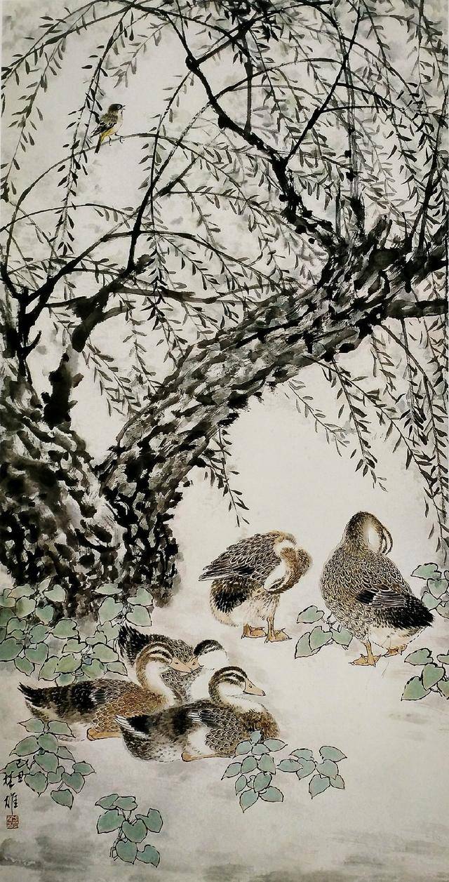 画家方楚雄的花鸟作品鉴赏_中国画系_绘画_艺术