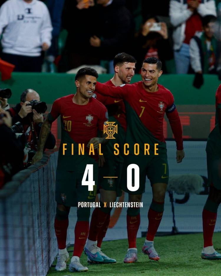“葡萄牙”欧预赛-C罗里程碑之战2球定乾坤葡萄牙4-0迎开门红