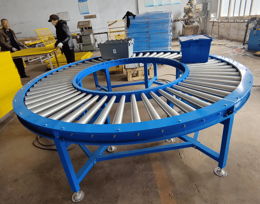 转弯滚筒输送机的应用分享