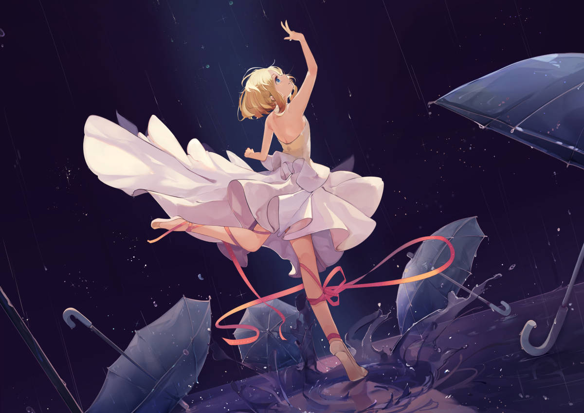 总之,透明雨伞作为一种生活常用品,在二次元世界中也被赋予了更多的