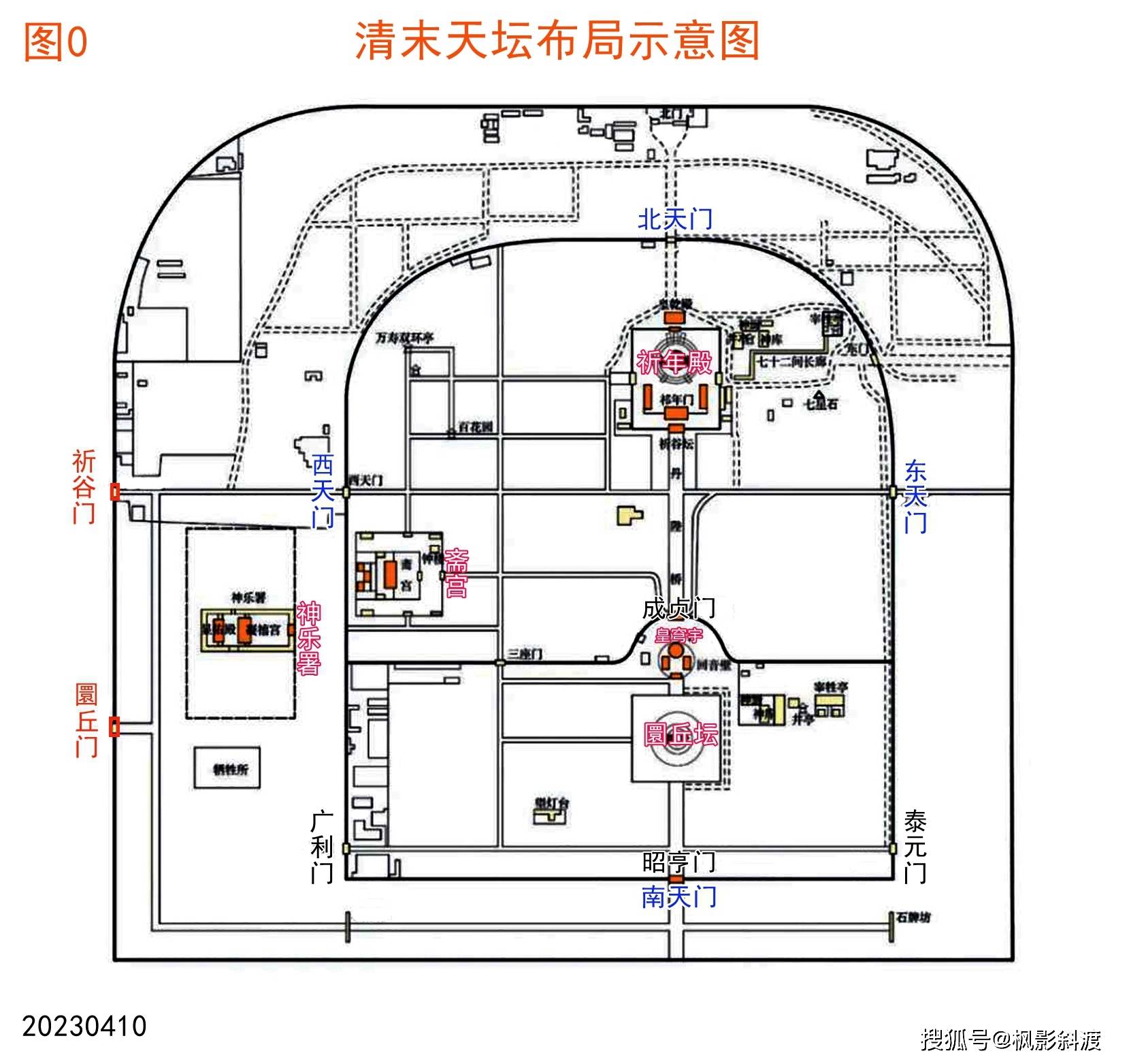 天坛圜丘平面图图片