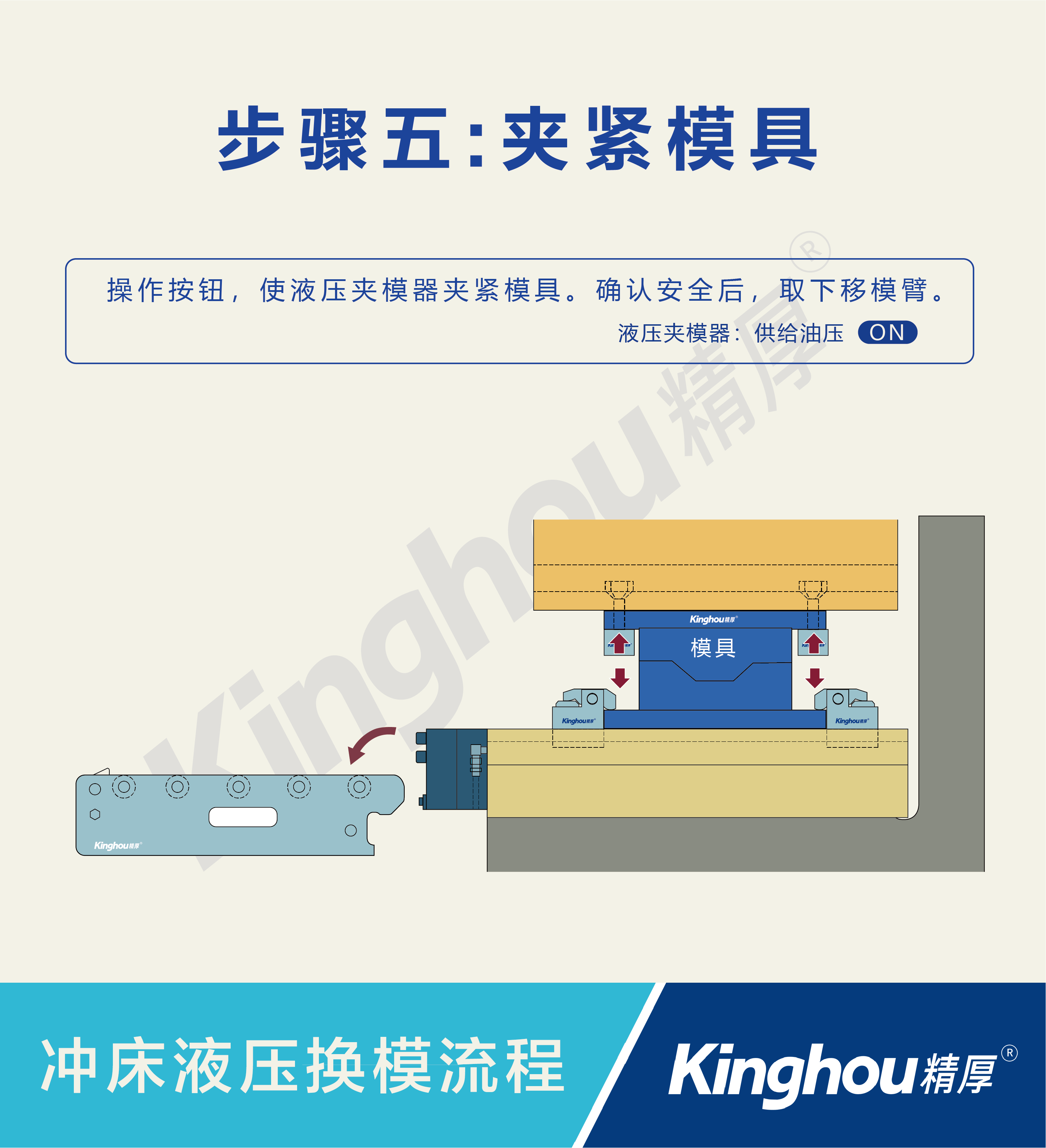 冲床安装液压快速换模系统,如何换模?_模具_螺栓_传统