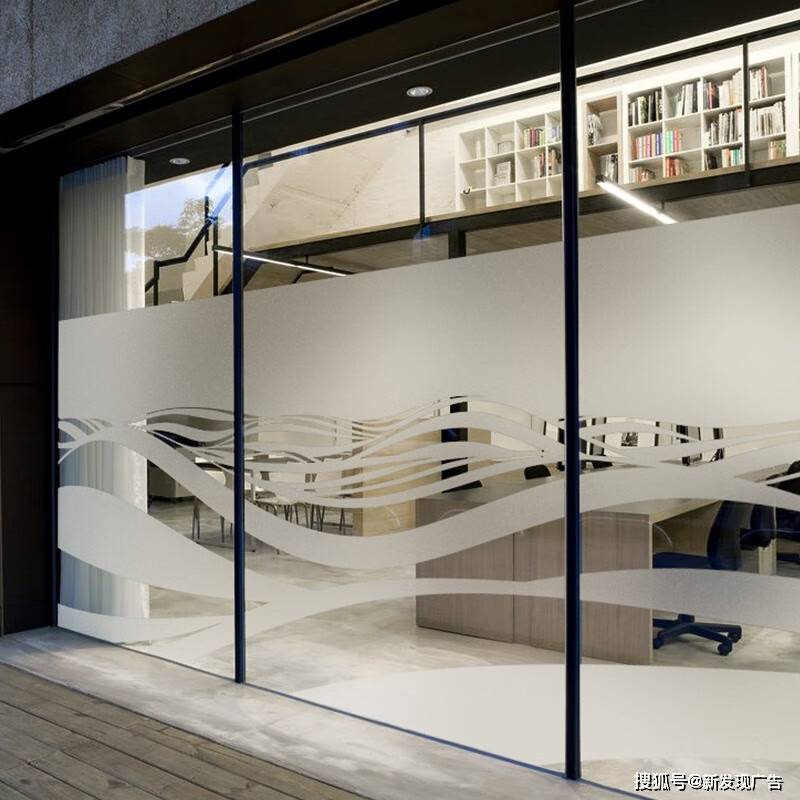 高清uv超透贴 玻璃贴 静电膜uv打印 高透彩白彩橱窗全透贴_画面_海报