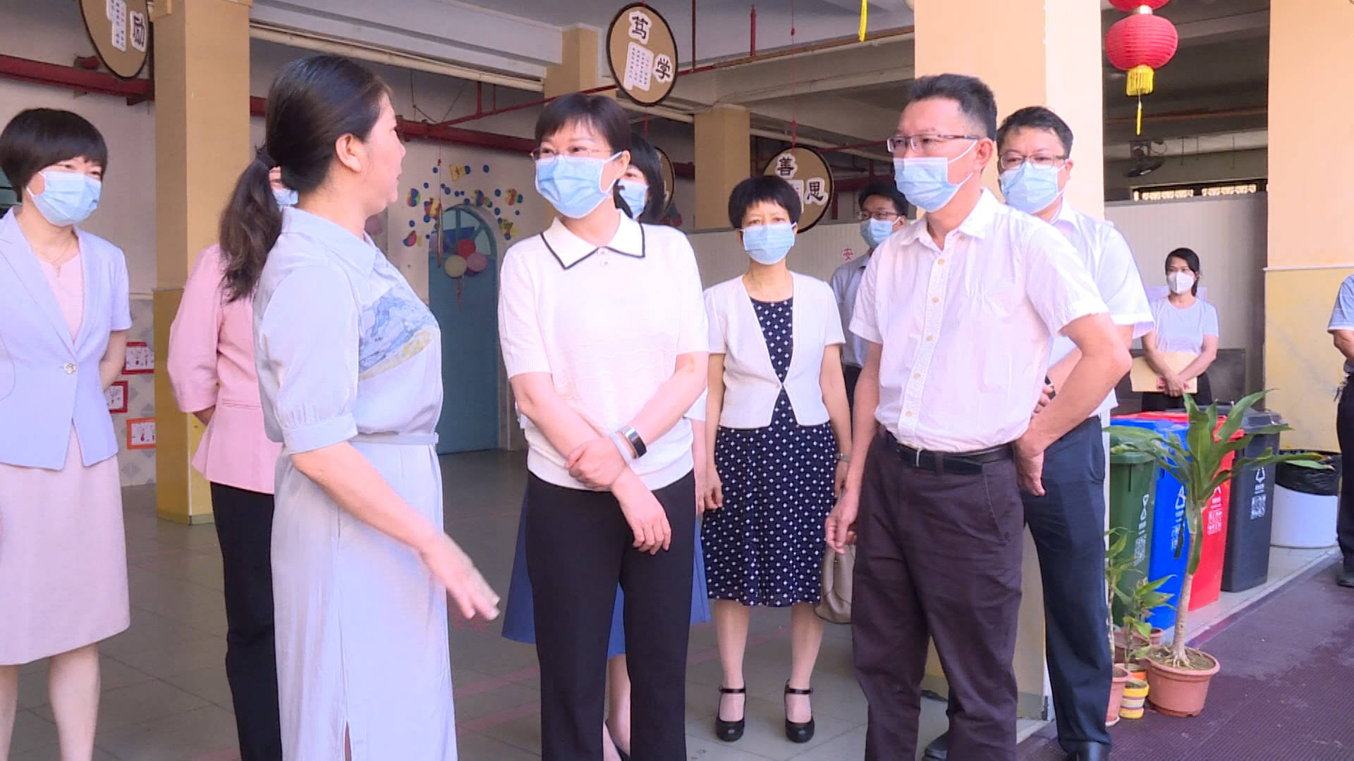 阳江市领导到海陵区开展"六一"慰问活动_柯燕_幼儿园_小朋友们