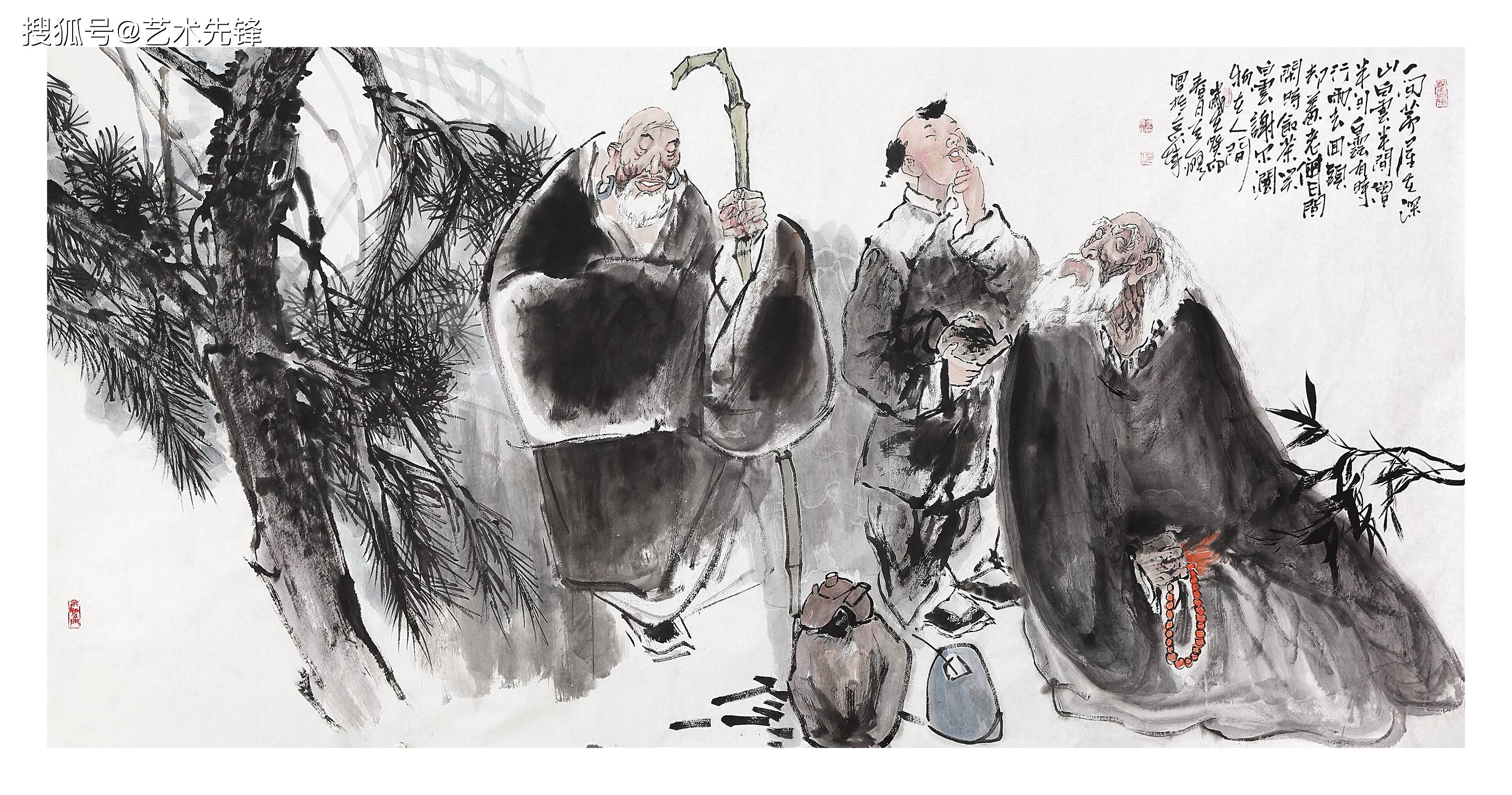 画家卢建民—毫端挥就丹青韵,意在笔先露生光_人物画_作品_艺术