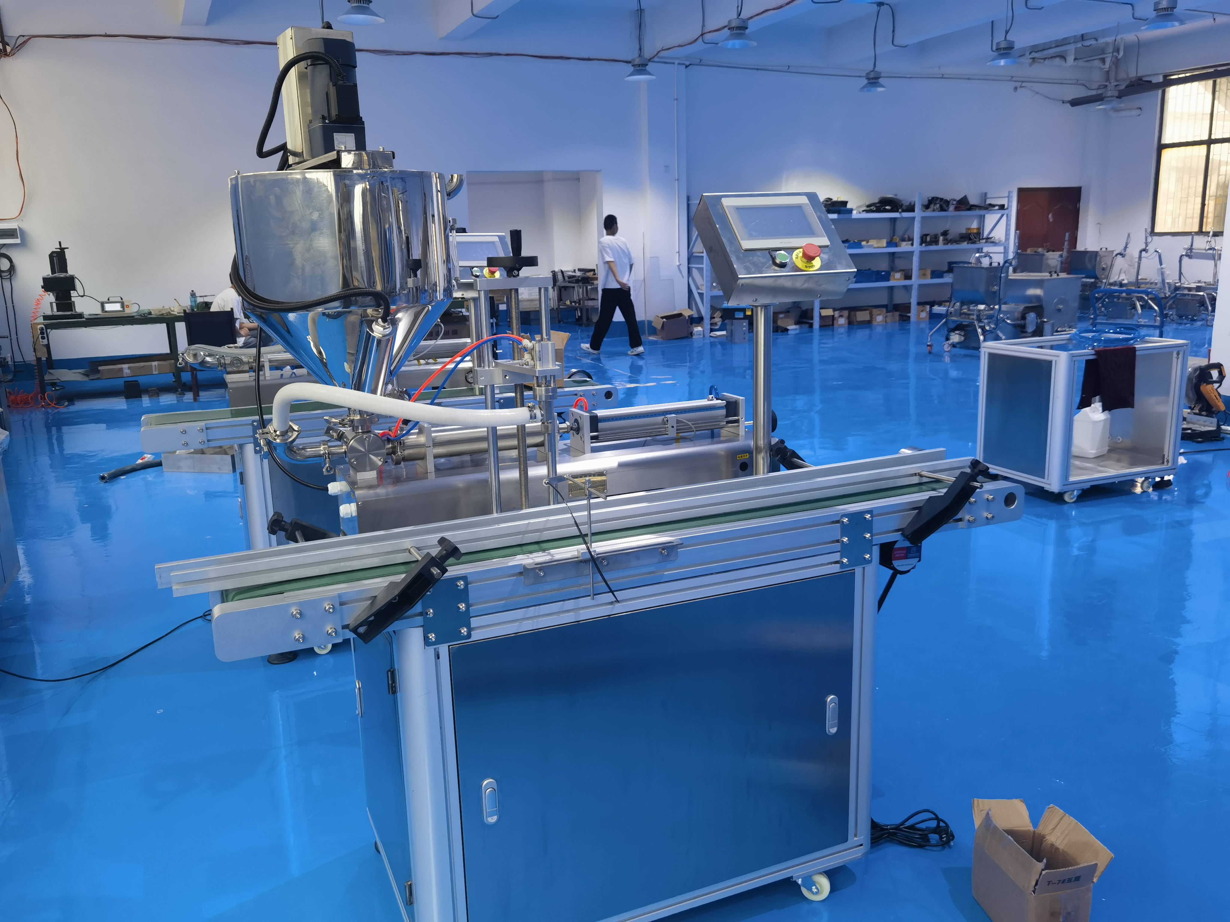 凝胶灌装机-液体灌装机设备-全自动生产线高度不锈钢打造_物料_状态