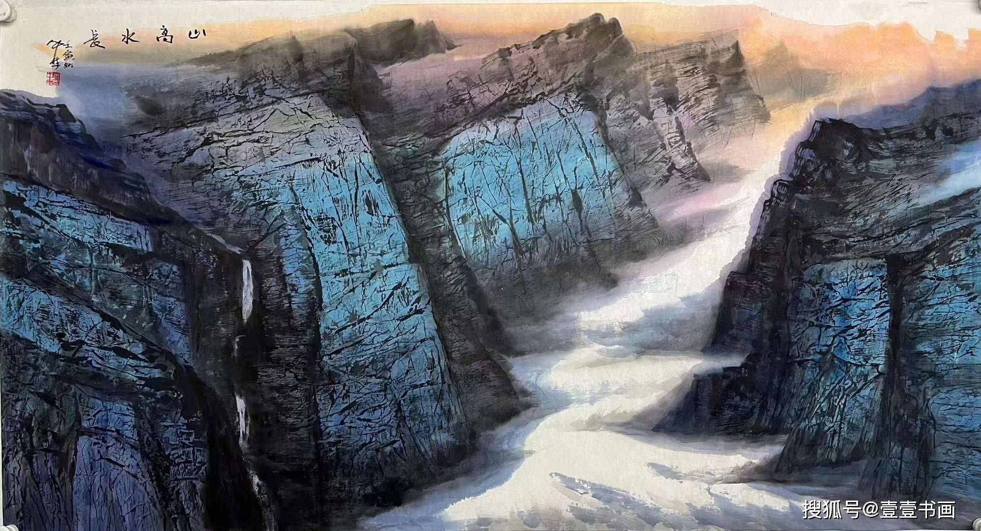 向中林画家山水画欣赏_美术家协会_天津_广元市