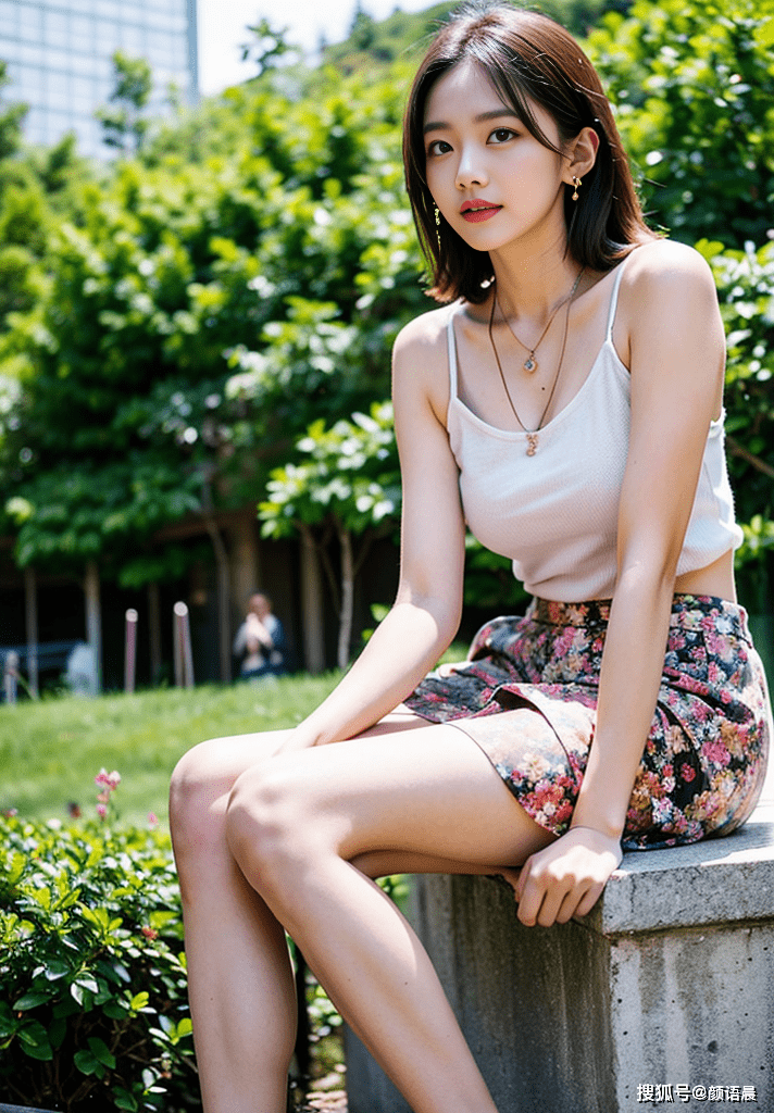 碎花短裙的各种超美搭配穿在甜美女生身上,美极了_照片_选择了_造型