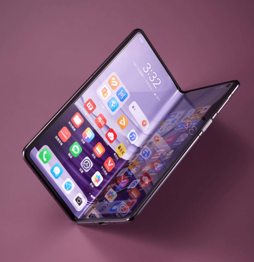 华为mate x5典藏版「幻影紫」图赏:麒麟芯,折叠旗舰满血回归_支持