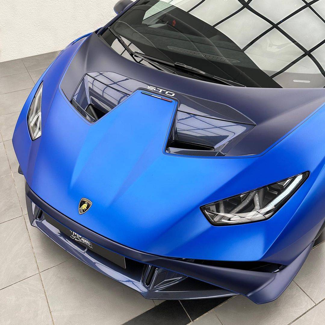 蓝色兰博基尼,车友们觉得效果怎么样?_搜狐汽车_搜狐网