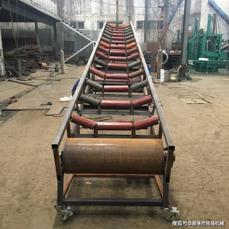 装车带式传送机 碳钢材质皮带机 粮库用小麦水稻玉米输送机_升降_机身