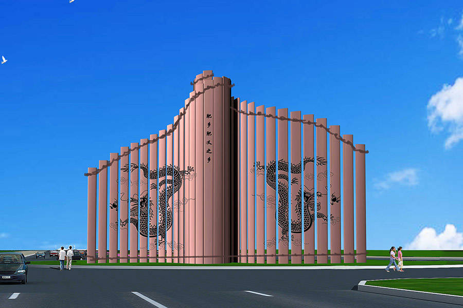 不锈钢书雕塑造型独特.