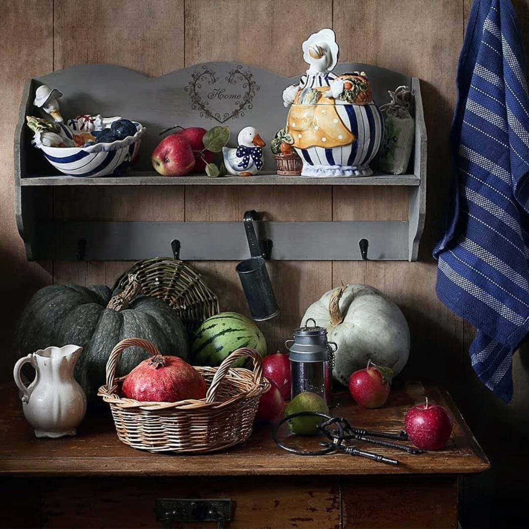 厨房一角·油画场景