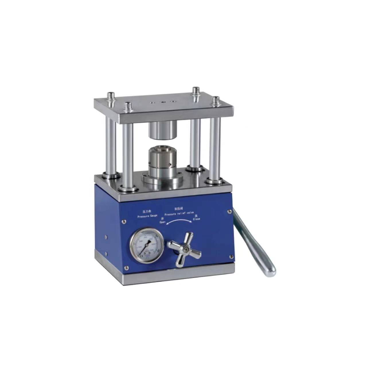 纽扣电池手动封口机sf120_压力_油阀_调节