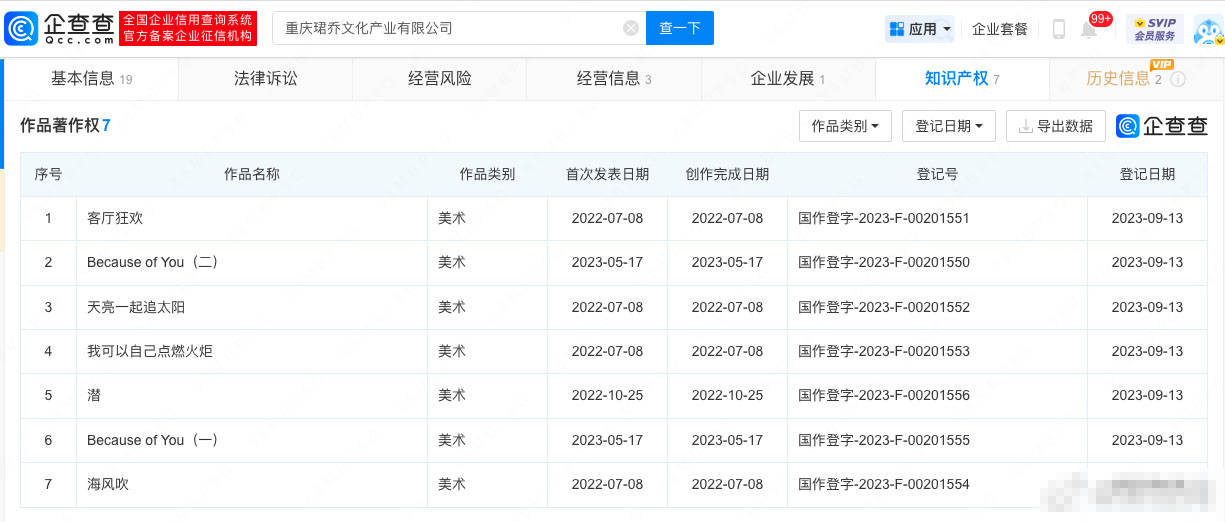 王源多个作品著作权获批 新增重庆市营业性演出准予许可 