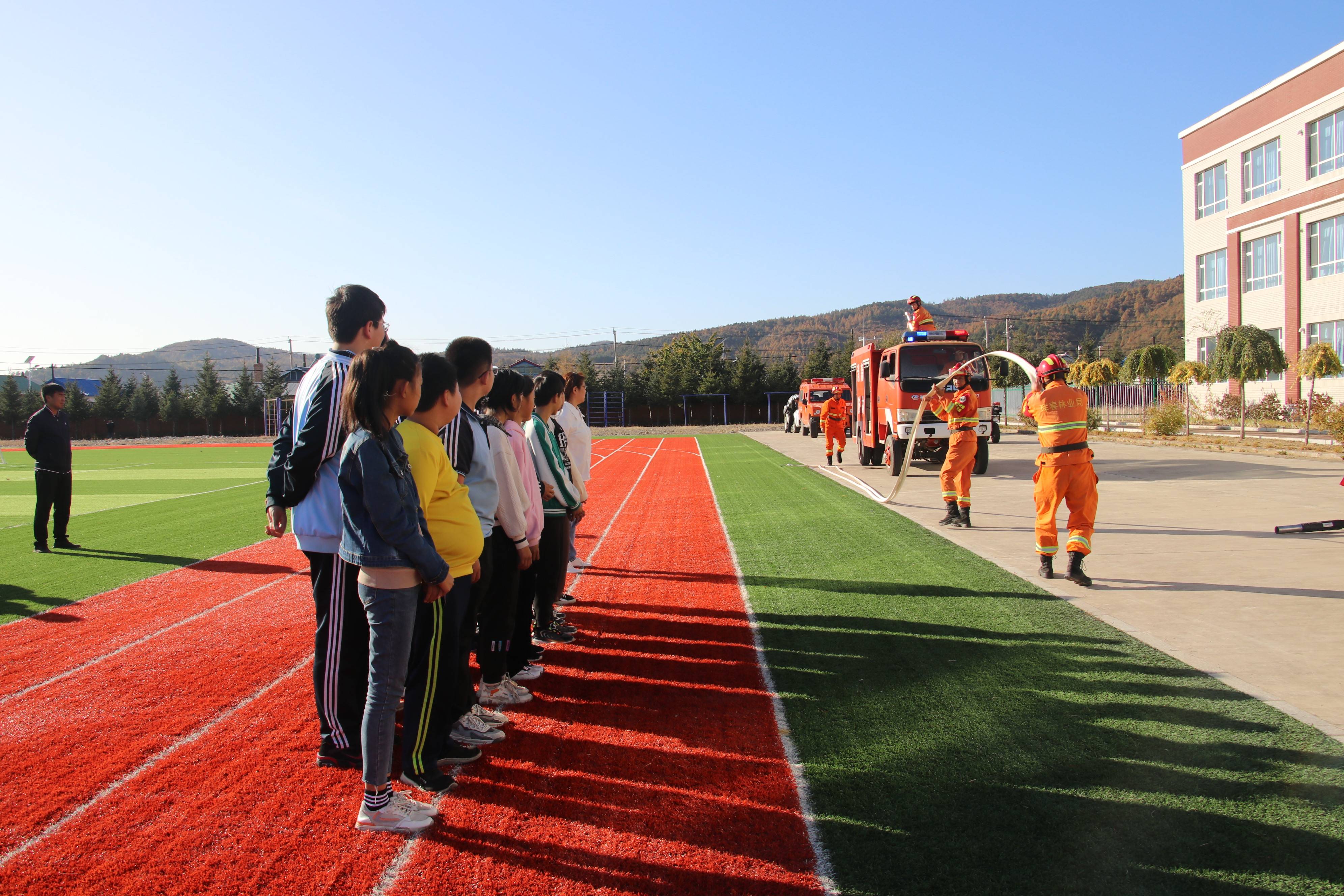 图们市凉水镇开展护林防火教育活动_火灾_知识_灭火机