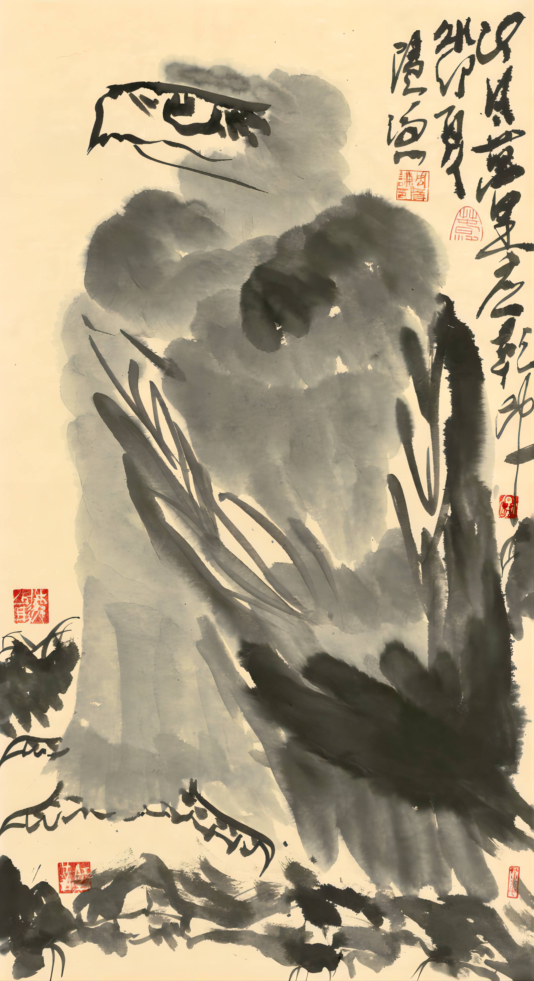 大写意花鸟画家周隐谦笔下的鹰"雄浑大气,气魄纵横"_cm_作品_先生