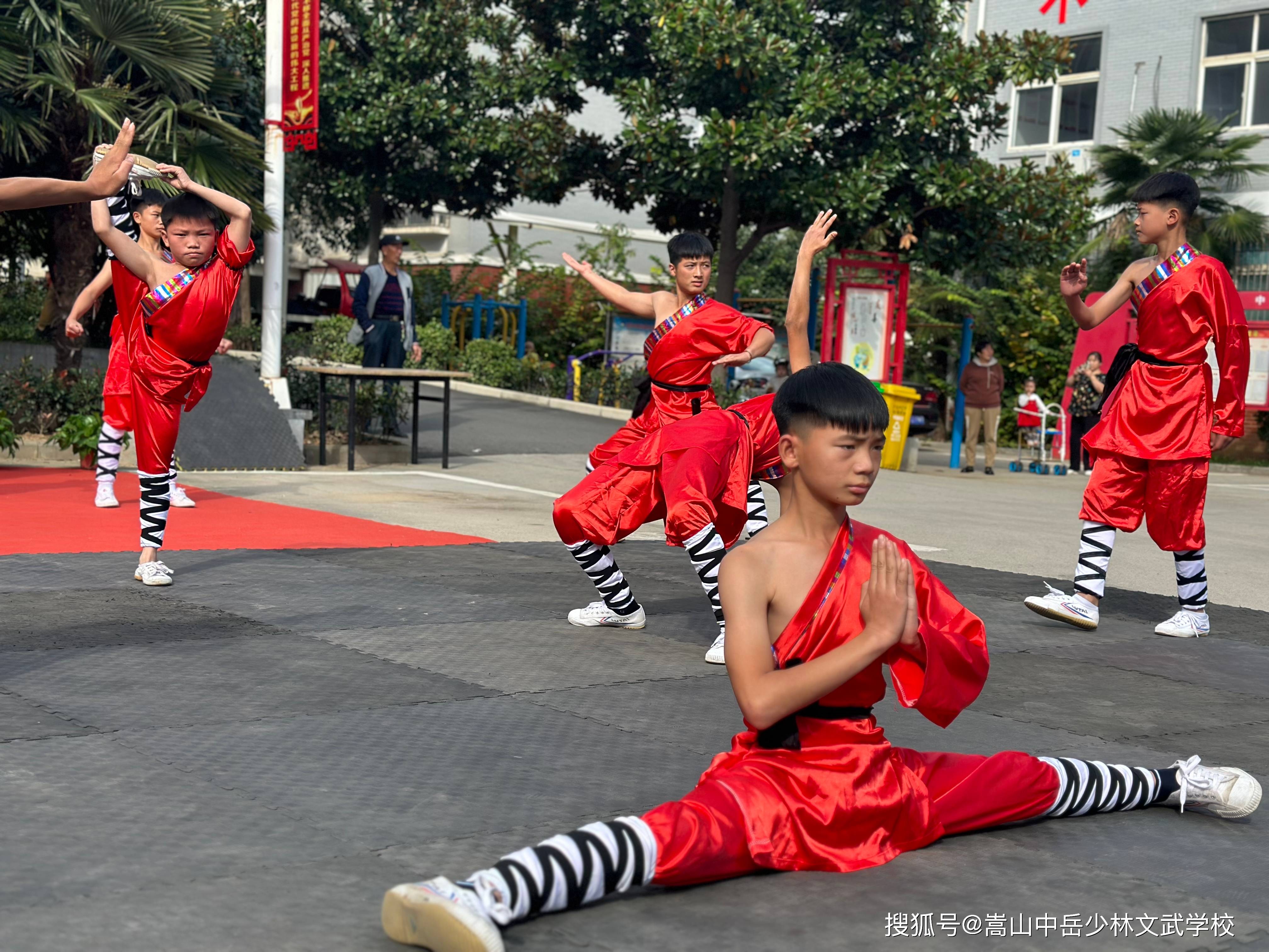 重阳佳节到了,中岳少林文武学校在这里祝您,事业如登山一样,步步走高