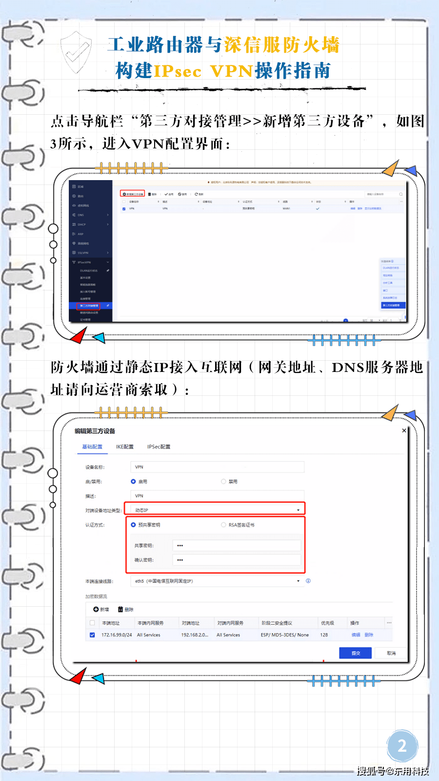 工业路由器与深信服防火墙构建IPsec VPN操作指南-搜狐大视野-搜狐新闻
