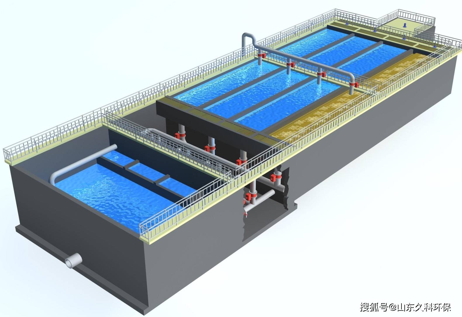 v型滤池出水动画演示图片