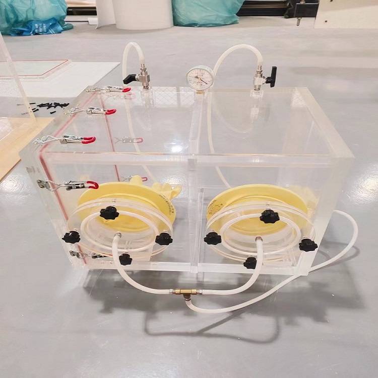 廊坊玉双仪器设备有限公司定制销售有机玻璃材质实验箱,手套箱,真空箱