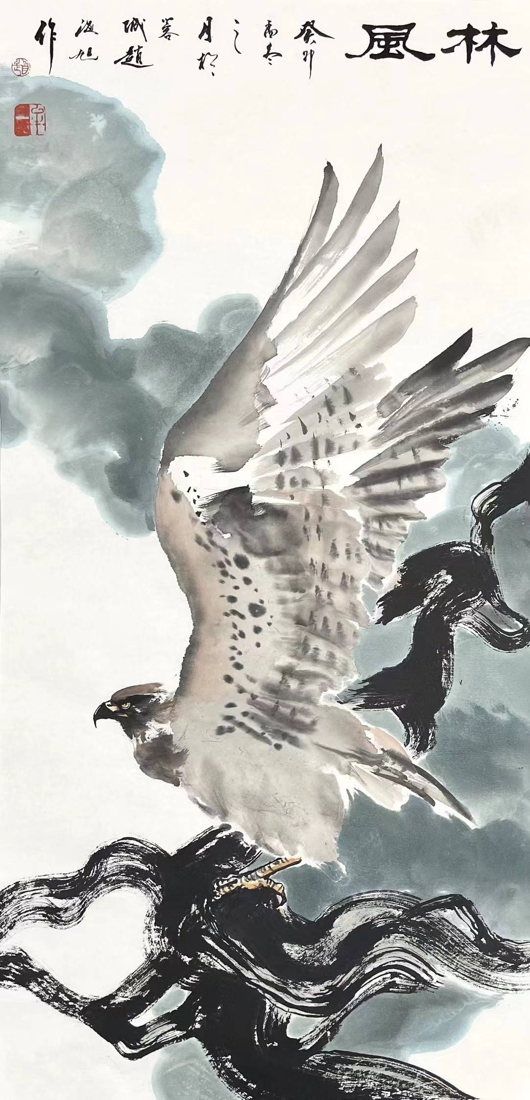 画家赵海旭创作国画 用笔用墨,丰富多变,构图新巧_霍春阳_艺术_荷花