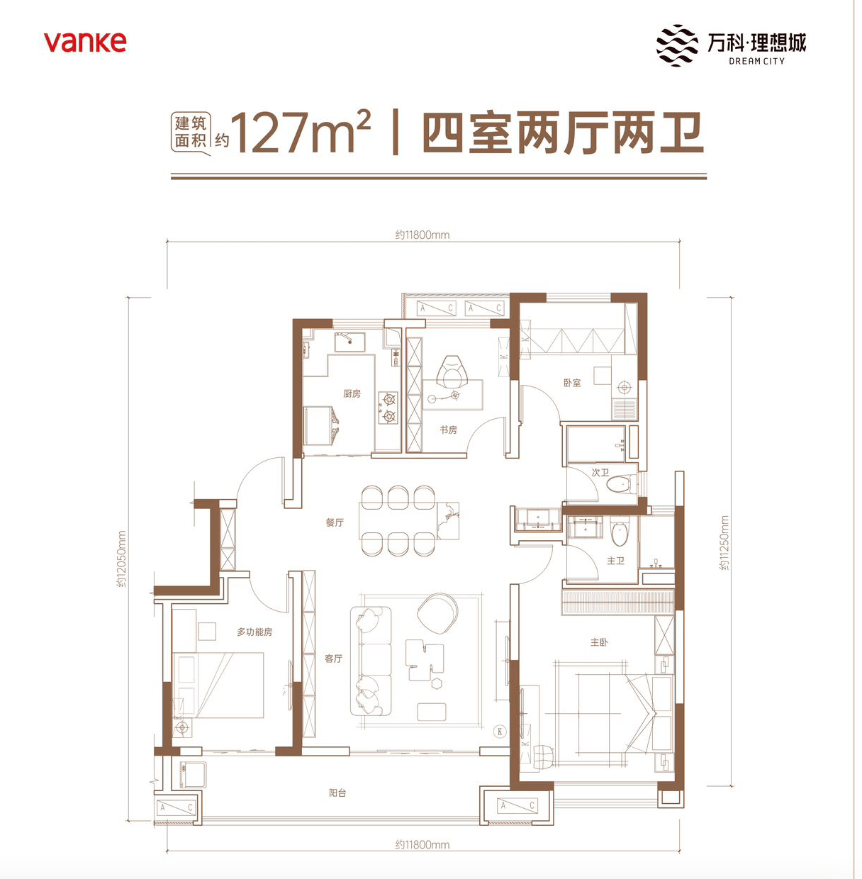万科理想城 庭院洋房 建面约127㎡| 8层真洋房 首批告罄 二批加推价格