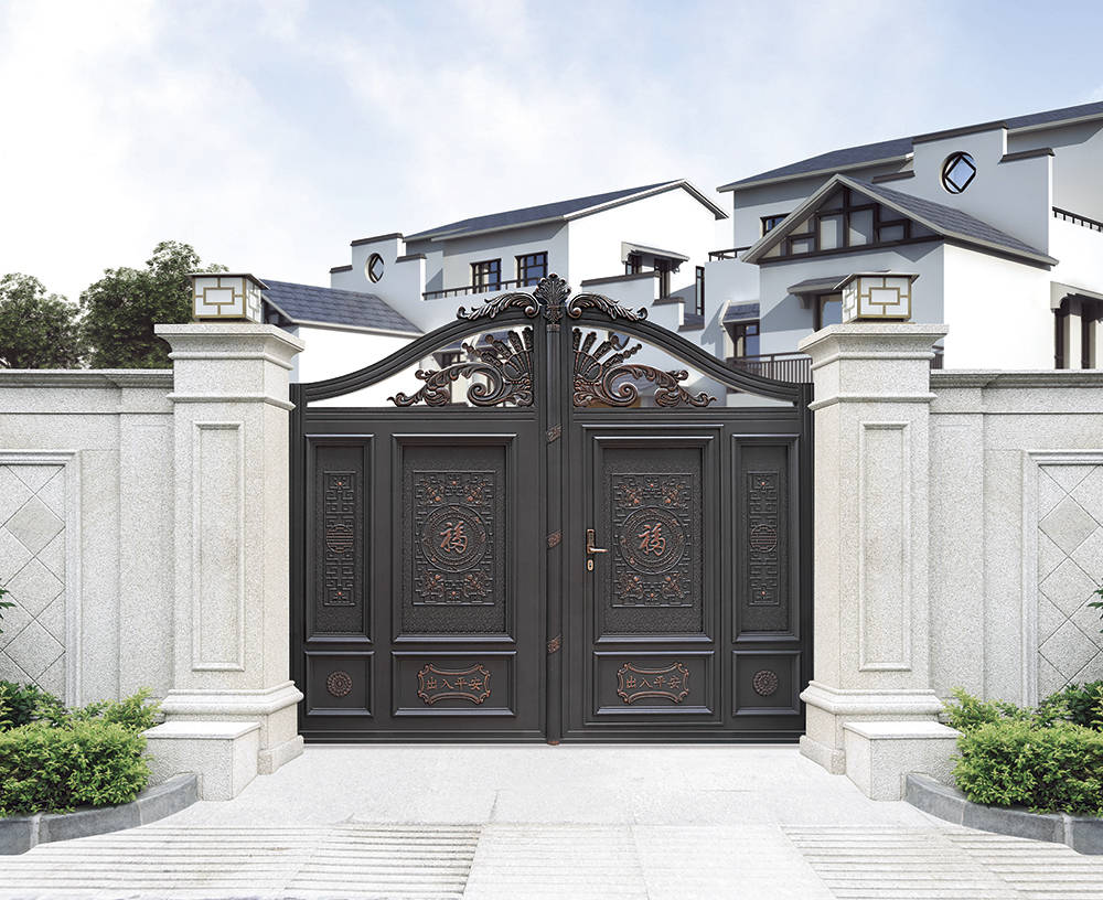 花小钱能把铝艺大门围栏做成高级设计的搭配_颜色_处理_款式