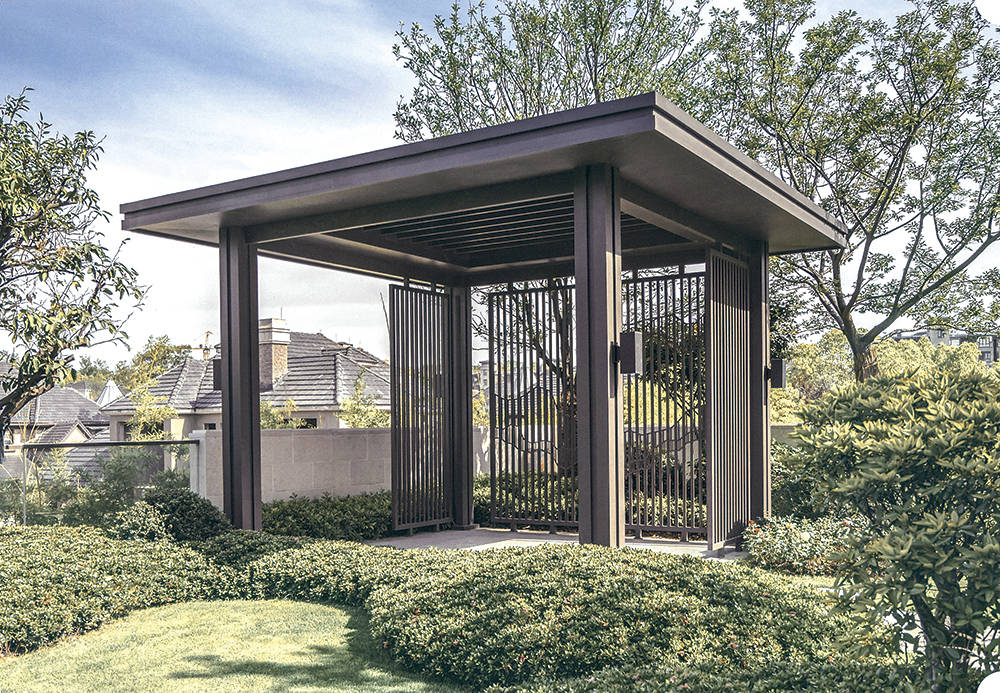五个铝艺大门,铝艺凉亭和围栏的搭配选择搭配方法_产品_风格_空间