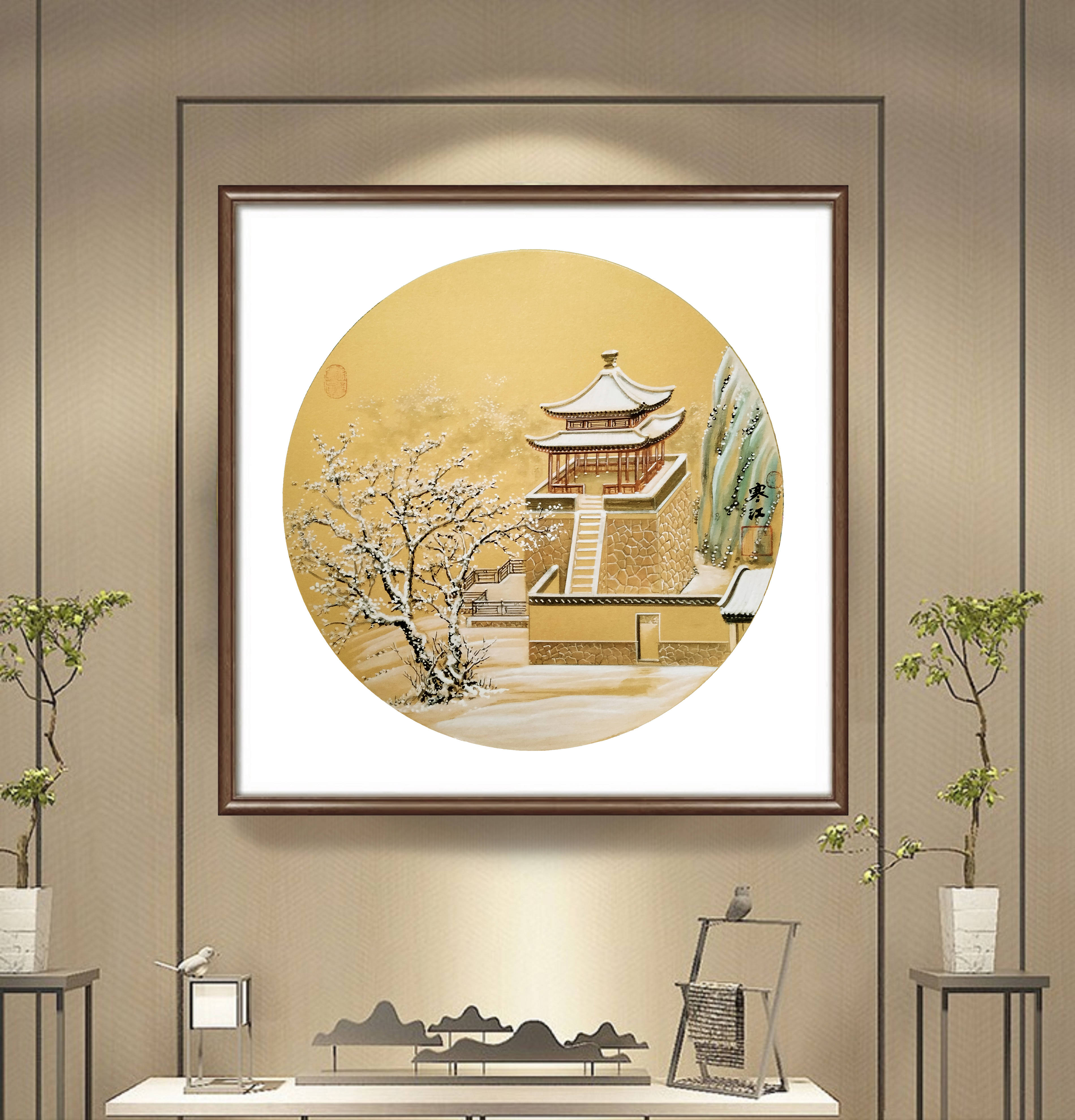 界画寒江---2023年画集(三)_乐处惟_廉溪_纸质