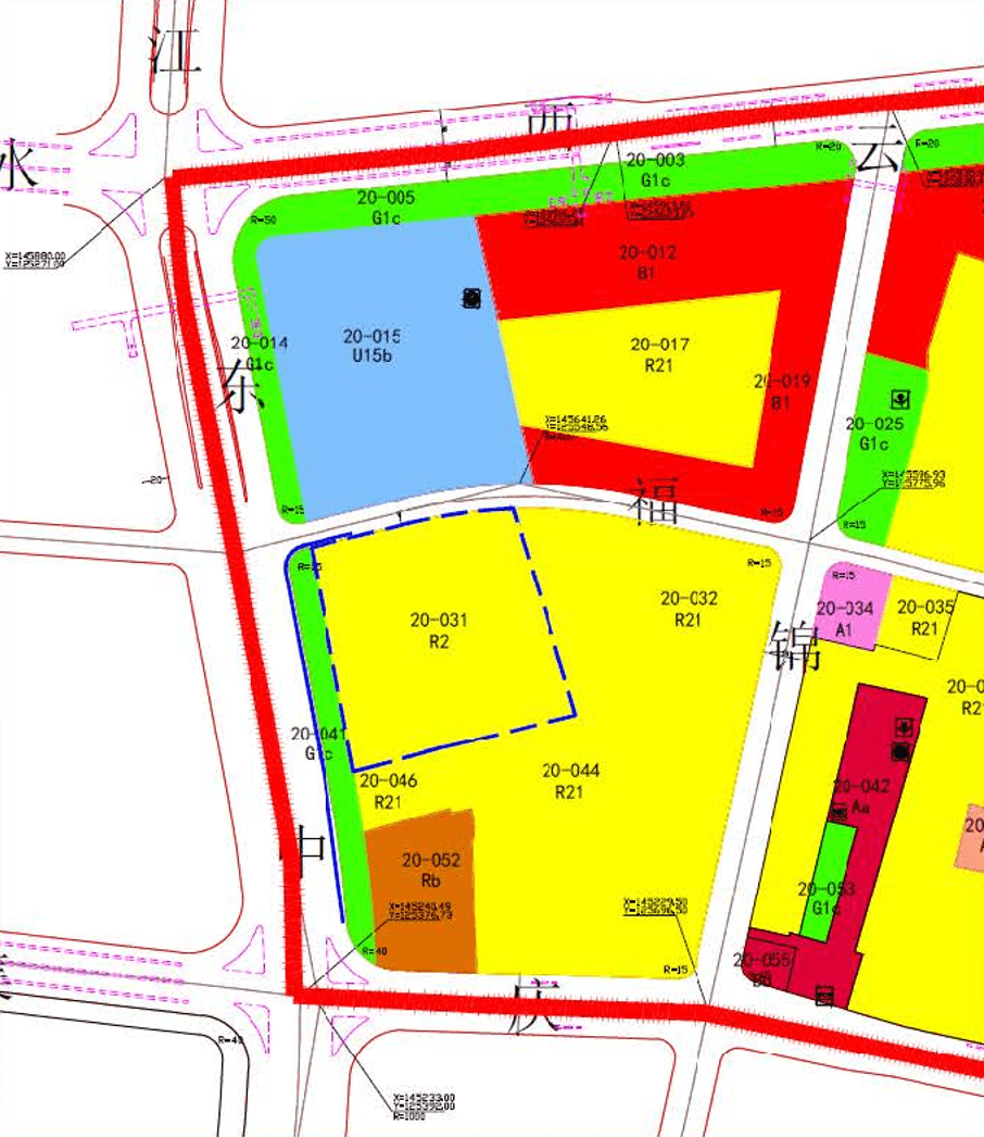 地块用地性质由科研设计用地/商办混合用地调整为二类居住用地,容积率