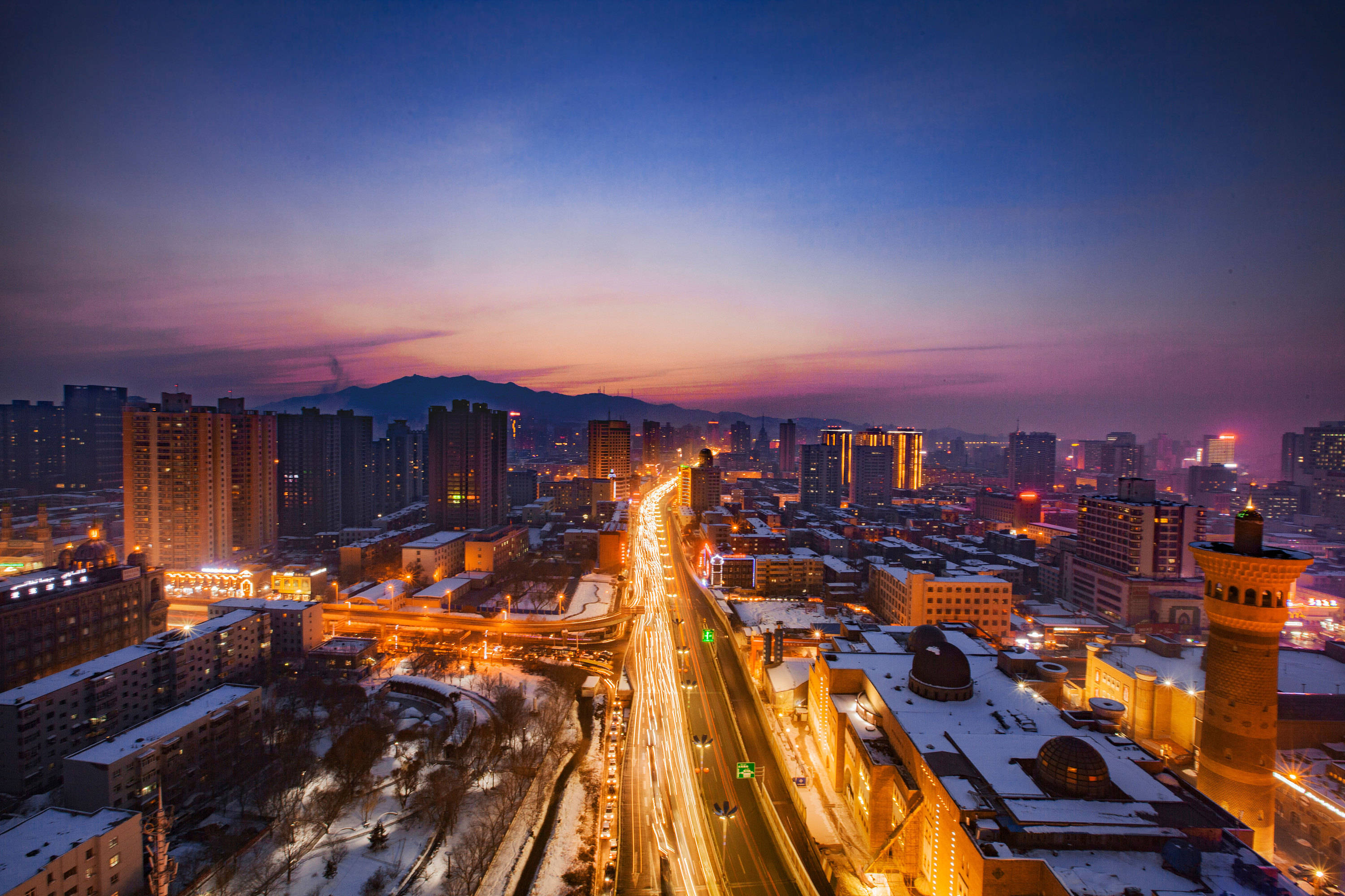 喀什夜景最美的地方图片