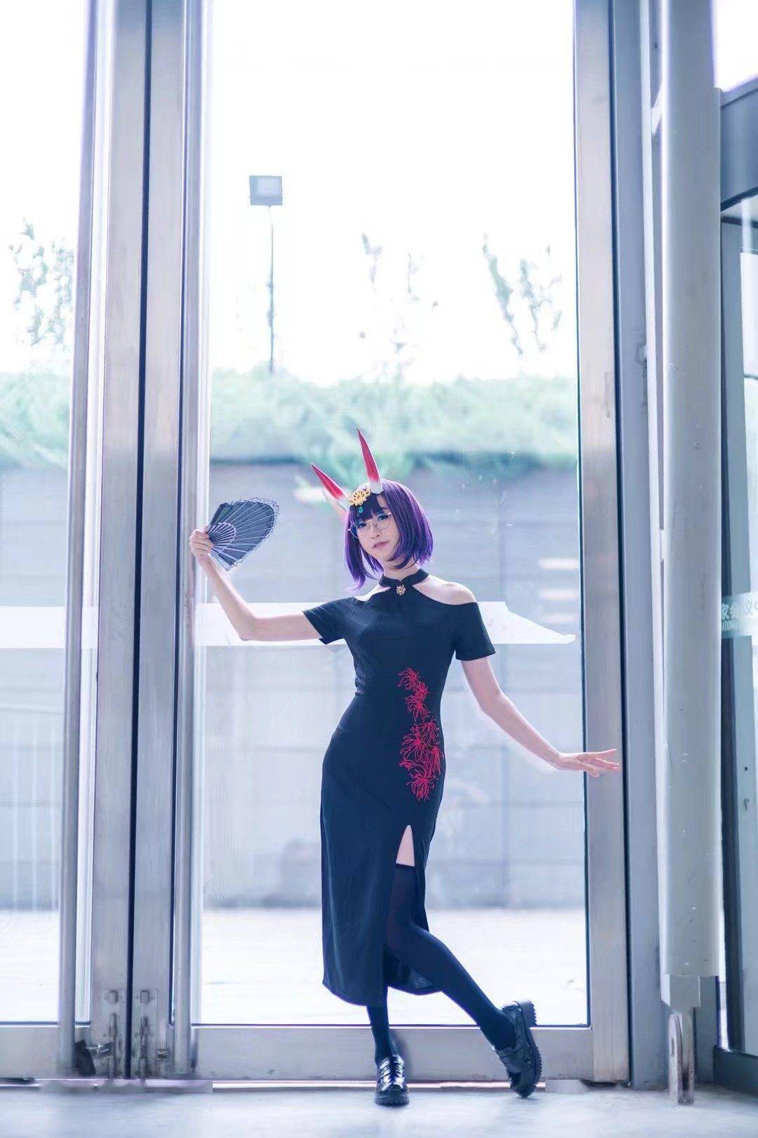 酒吞童子旗袍私设cosplay
