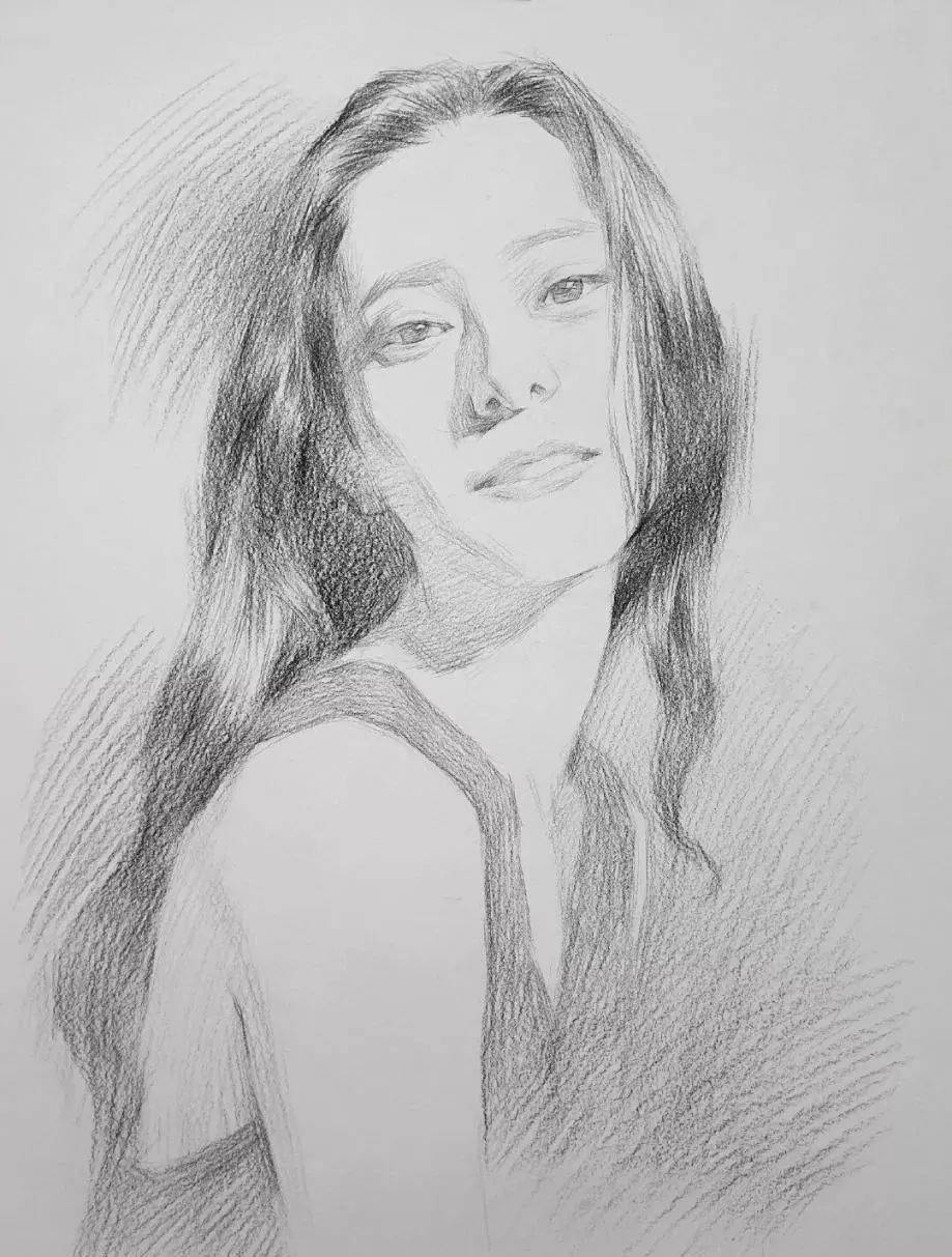 教程最全解析素描头像女青年画法