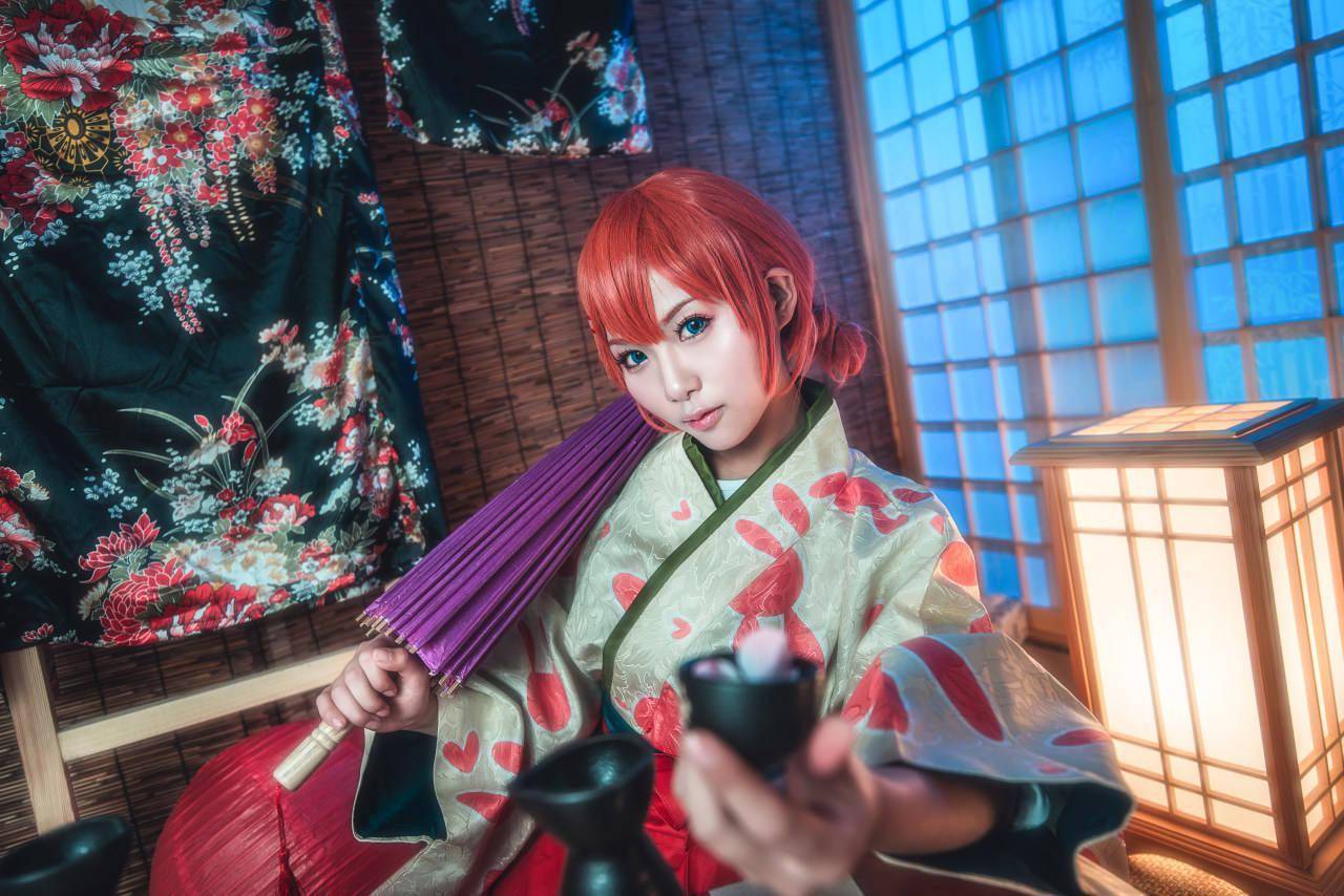 《银魂》神乐cosplay_嘉霁