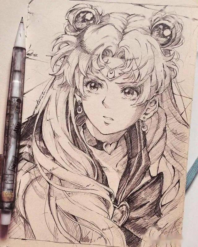 一支自动铅笔就能画成这样？_绘画