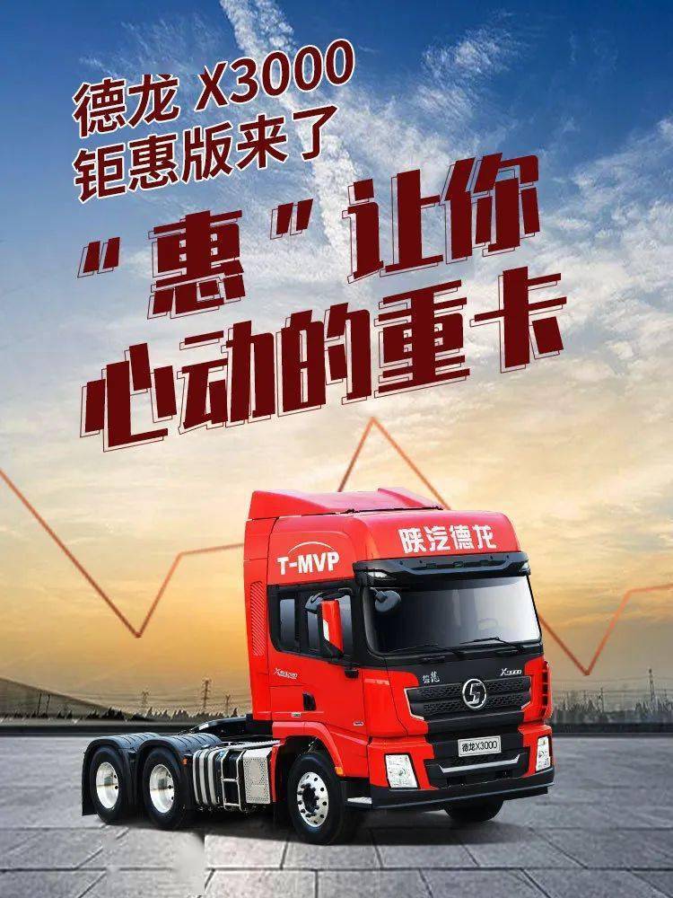 惠让你心动的重卡德龙x3000钜惠版来了