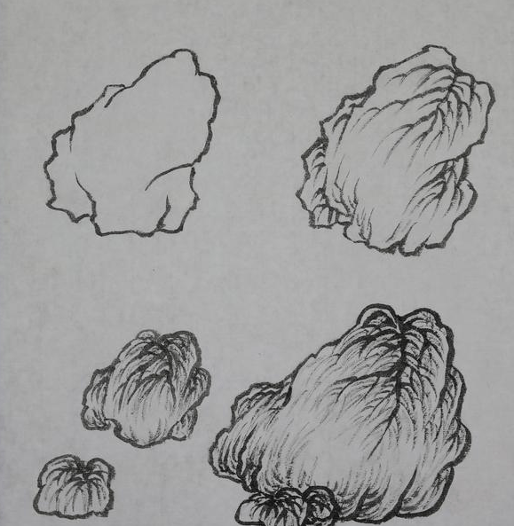 国画教程工笔山水石头怎么皴