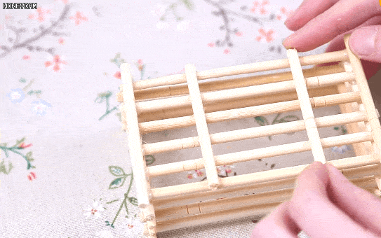 旧筷子自制隔热垫图片