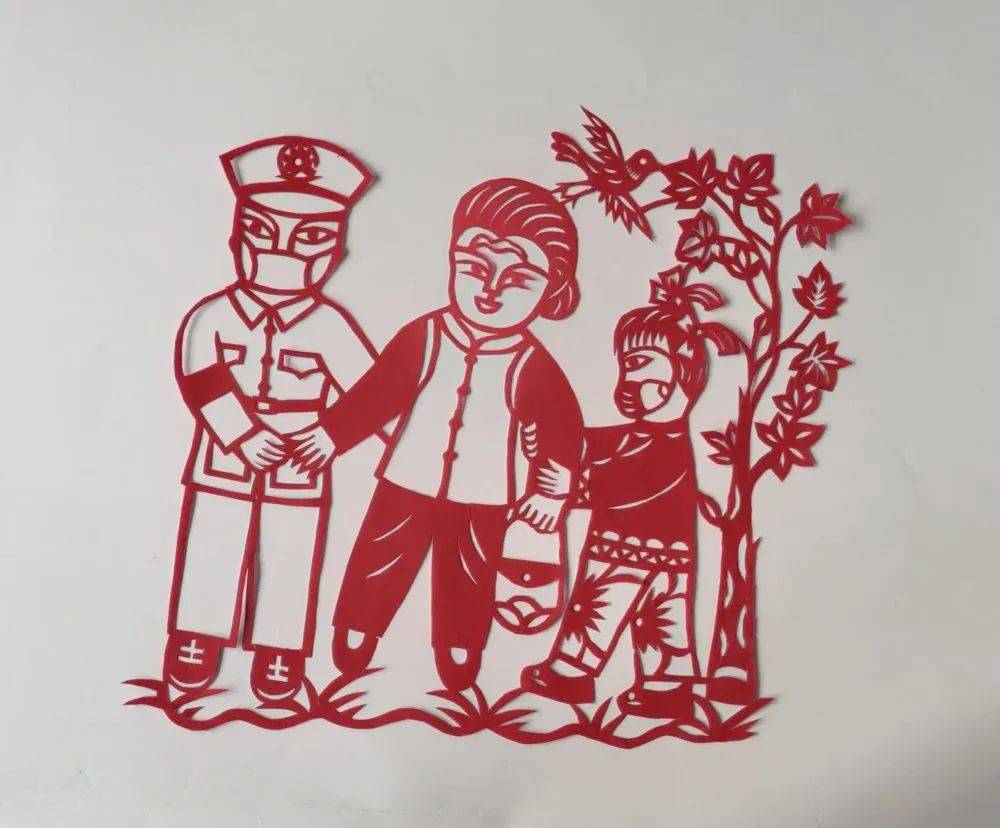 纸薄情深王德荣滨州民间剪纸战疫作品集