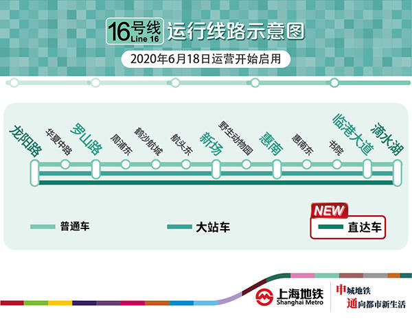 上海地铁首开直达车16号线龙阳路至滴水湖单程37分钟