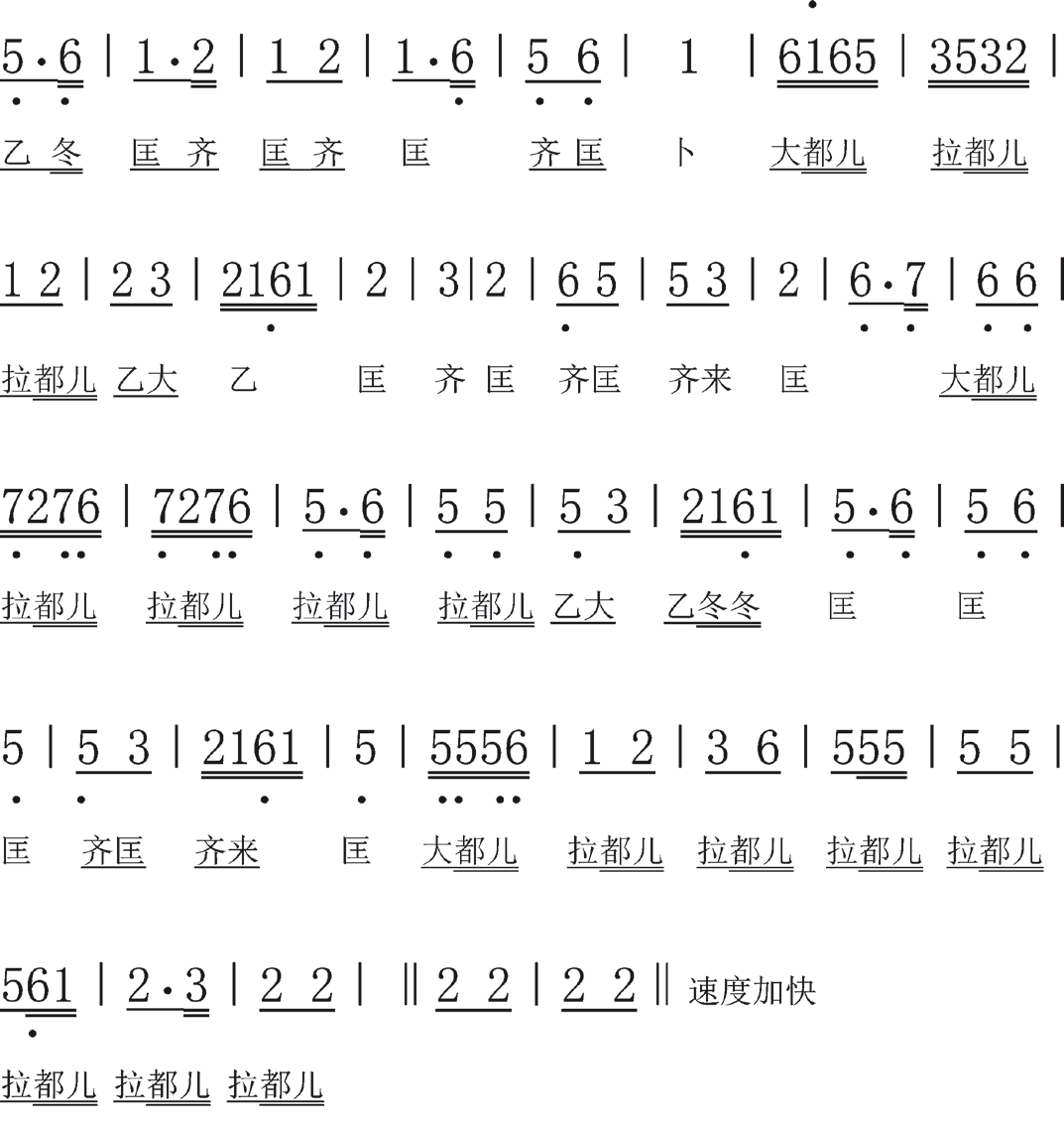 大锣响起简谱图片